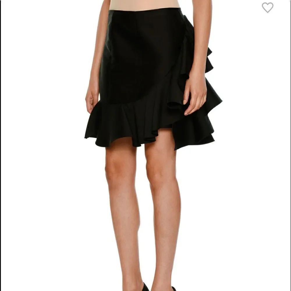 STELLA MCCARTNEY Side-Ruffle Peplum-Hem Mini Skirt Size 42/ US 6- NEW